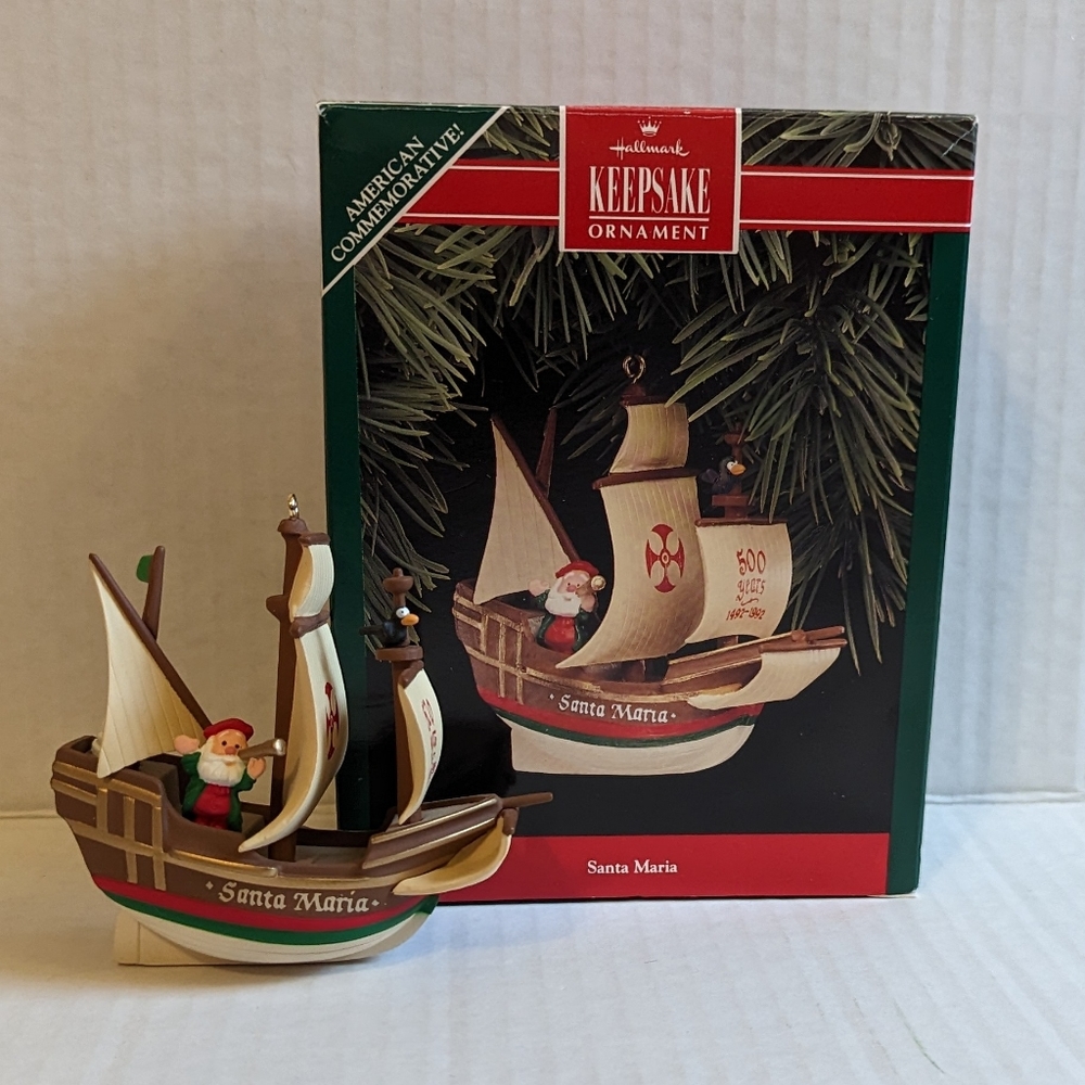 Hallmark Keepsake Ornament Santa Maria 1992